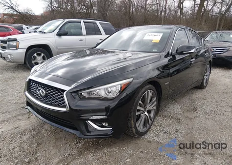 2018 Infiniti Q50 Hybrid Luxe из США, поврежденный, VIN JN1AV7AR0JM780011